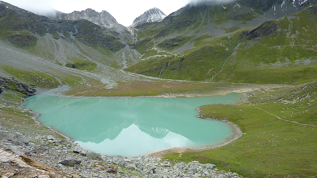 Lac blanc au dessus de Péclet Polset Pralognan IN.jpg